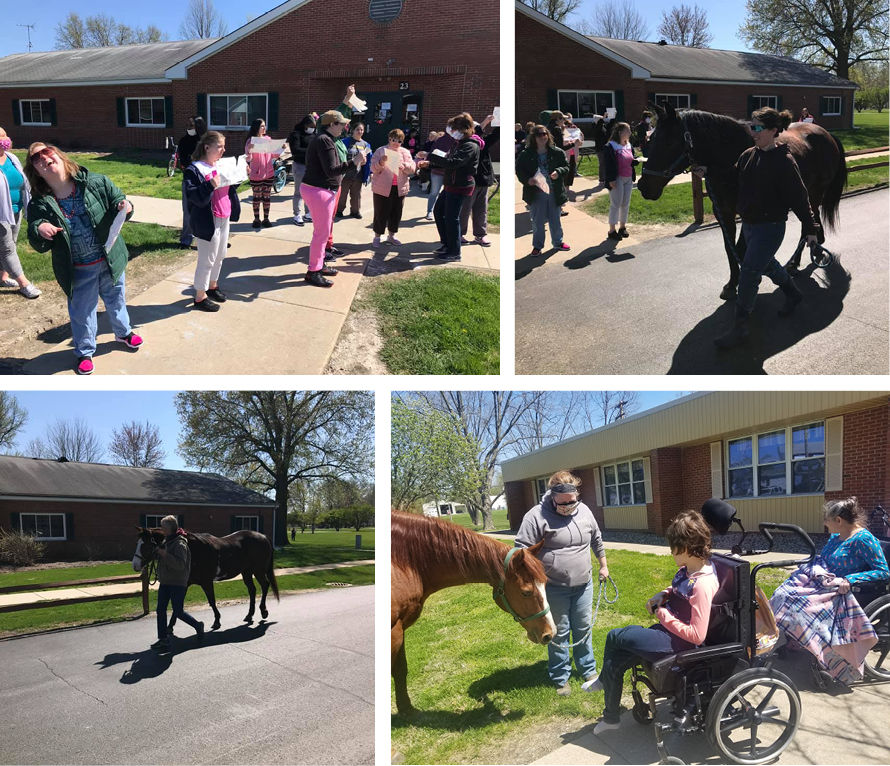 Equestrian Center at Beverly Farm Holds Horse Parades on Beverly Farm Campus to Entertain Residents